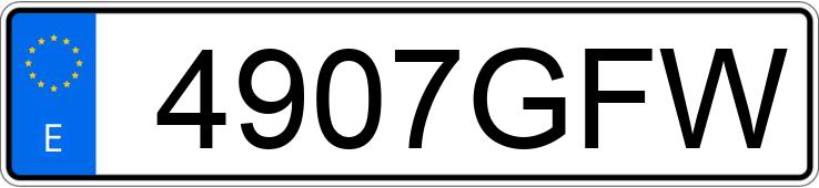 Il numero di registrazione 4907GFW ha FORD MONDEO