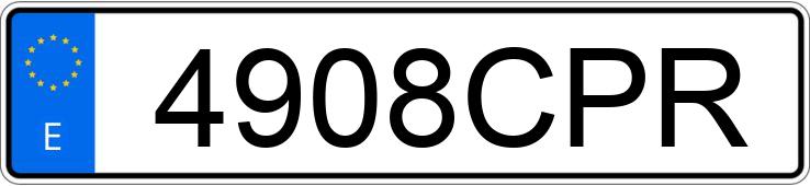 Numer rejestracyjny 4908CPR posiada SEAT IBIZA