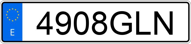 Numer rejestracyjny 4908GLN posiada BMW SERIE 1
