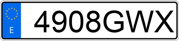 Numer rejestracyjny 4908GWX posiada CHEVROLET-GM CRUZE Numer rejestracyjny 4908GWX posiada CHEVROLET-GM CRUZE