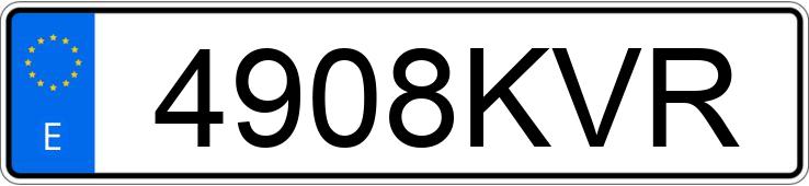 Numer rejestracyjny 4908KVR posiada SEAT LEON