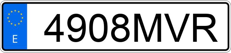 Numer rejestracyjny 4908MVR posiada NISSAN QASHQAI
