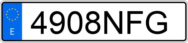 Registreringsnummeret 4908NFG har MERCEDES C (205)