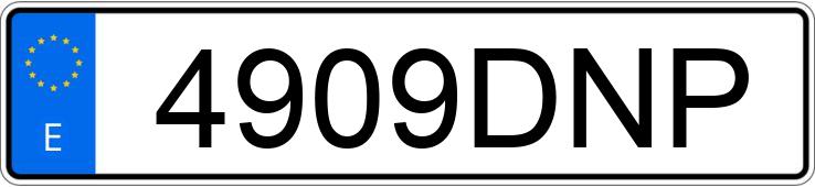 Numer rejestracyjny 4909DNP posiada TOYOTA AVENSIS