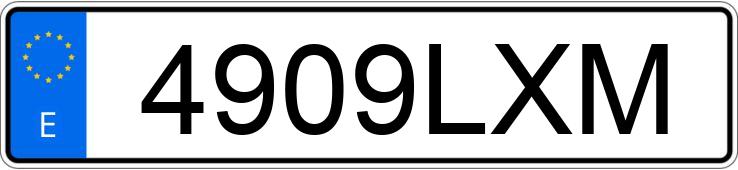 Numer rejestracyjny 4909LXM posiada SKODA KAMIQ