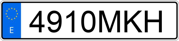 Numer rejestracyjny 4910MKH posiada MERCEDES GLC (254)