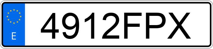 Numer rejestracyjny 4912FPX posiada LAND ROVER RANGE ROVER SPORT