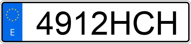 Numer rejestracyjny 4912HCH posiada TOYOTA PRIUS