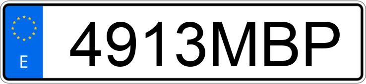 Numer rejestracyjny 4913MBP posiada FORD CUSTOM