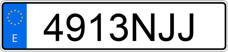 Numer rejestracyjny 4913NJJ posiada TOYOTA PROACE