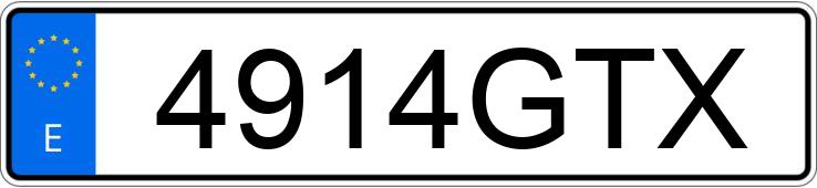 Numer rejestracyjny 4914GTX posiada FORD FOCUS