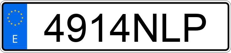 Die Registrierungsnummer 4914NLP hat RENAULT KANGOO
