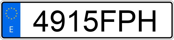 Numer rejestracyjny 4915FPH posiada BMW SERIE 5