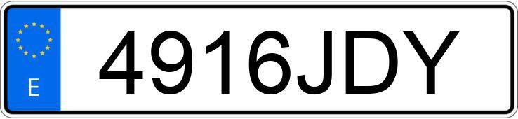 Numer rejestracyjny 4916JDY posiada NISSAN X-TRAIL