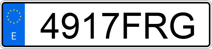 Numer rejestracyjny 4917FRG posiada HONDA CBR 600