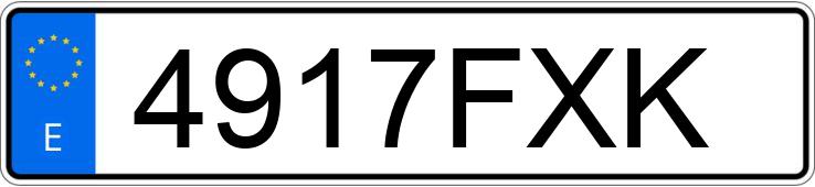 Numer rejestracyjny 4917FXK posiada SKODA OCTAVIA