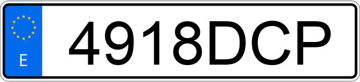 Numer rejestracyjny 4918DCP posiada SEAT IBIZA