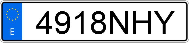 Numer rejestracyjny 4918NHY posiada JEEP WRANGLER