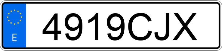 Numer rejestracyjny 4919CJX posiada PEUGEOT 206 Numer rejestracyjny 4919CJX posiada PEUGEOT 206