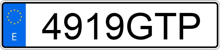 Numer rejestracyjny 4919GTP posiada SEAT ALTEA