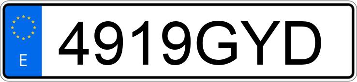 Numer rejestracyjny 4919GYD posiada FORD C-MAX Numer rejestracyjny 4919GYD posiada FORD C-MAX