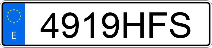 Numer rejestracyjny 4919HFS posiada OPEL CORSA