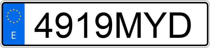 El número de registro 4919MYD tiene PEUGEOT 5008 El número de registro 4919MYD tiene PEUGEOT 5008