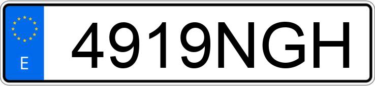 Numer rejestracyjny 4919NGH posiada SEAT IBIZA Numer rejestracyjny 4919NGH posiada SEAT IBIZA