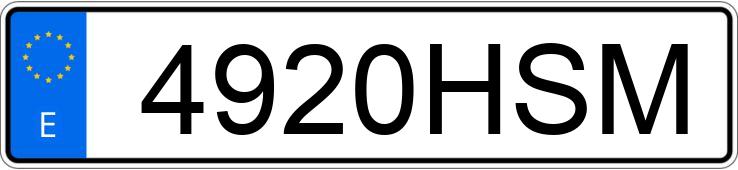 Numer rejestracyjny 4920HSM posiada MERCEDES CLA (117)