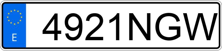 Numer rejestracyjny 4921NGW posiada BMW X3 Numer rejestracyjny 4921NGW posiada BMW X3