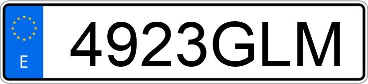 Numer rejestracyjny 4923GLM posiada AUDI A4