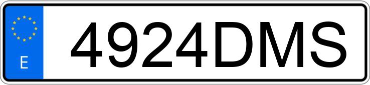 Numer rejestracyjny 4924DMS posiada VOLKSWAGEN PASSAT