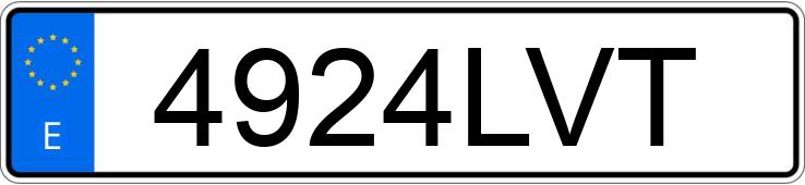 Numer rejestracyjny 4924LVT posiada FORD KUGA Numer rejestracyjny 4924LVT posiada FORD KUGA