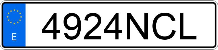 Numer rejestracyjny 4924NCL posiada SEAT LEON