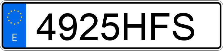 Numer rejestracyjny 4925HFS posiada LAND ROVER DEFENDER