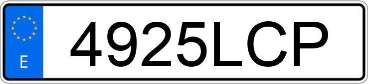 Numer rejestracyjny 4925LCP posiada FORD TRANSIT