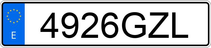 Numer rejestracyjny 4926GZL posiada BMW SERIE 3