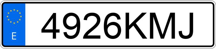 Numer rejestracyjny 4926KMJ posiada VOLKSWAGEN TIGUAN ALLSPACE