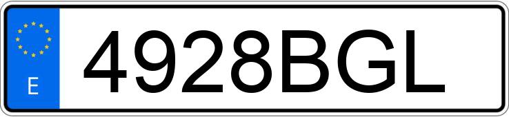 Numer rejestracyjny 4928BGL posiada MERCEDES VITO