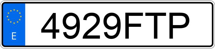 Numer rejestracyjny 4929FTP posiada FORD FOCUS C-MAX