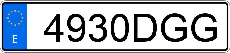 Numer rejestracyjny 4930DGG posiada FORD FOCUS