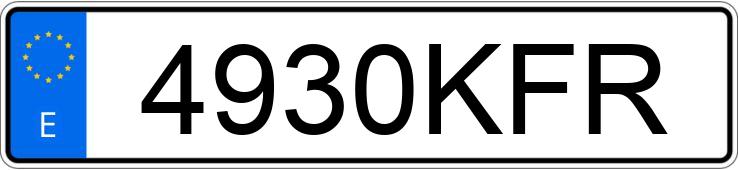 Numer rejestracyjny 4930KFR posiada AUDI A5 SPORTBACK Numer rejestracyjny 4930KFR posiada AUDI A5 SPORTBACK