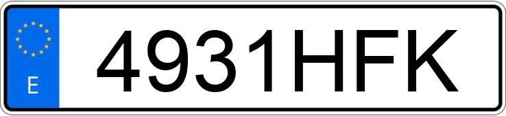 Numer rejestracyjny 4931HFK posiada CHEVROLET-GM AVEO