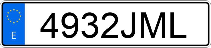 Numer rejestracyjny 4932JML posiada MERCEDES A (176)