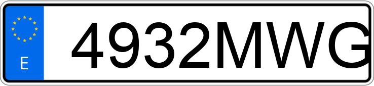 Numer rejestracyjny 4932MWG posiada RENAULT CLIO