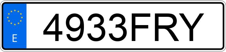 Numer rejestracyjny 4933FRY posiada OPEL ASTRA GTC