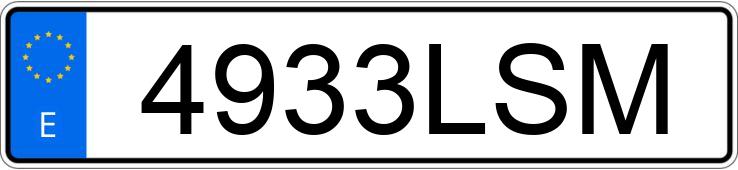 Numer rejestracyjny 4933LSM posiada MERCEDES GLC (253)