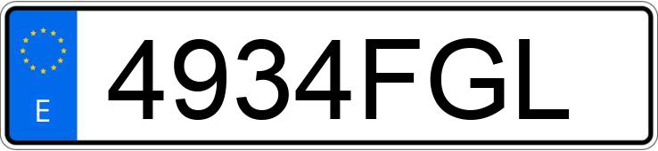 Numer rejestracyjny 4934FGL posiada FORD FIESTA Numer rejestracyjny 4934FGL posiada FORD FIESTA