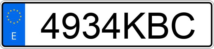 Numer rejestracyjny 4934KBC posiada IVECO DAILY Numer rejestracyjny 4934KBC posiada IVECO DAILY