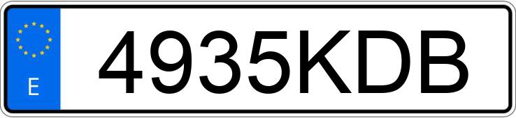 Numer rejestracyjny 4935KDB posiada FORD CUSTOM Numer rejestracyjny 4935KDB posiada FORD CUSTOM